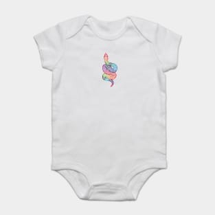 Rainbow Snake Baby Bodysuit